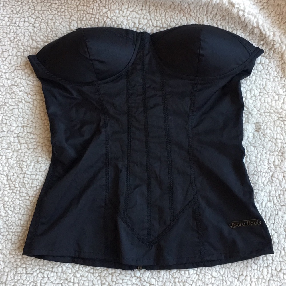 SARA BOO Black Corset Top